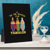 Tis Season For Tamales Funny Mexican Christmas Fotoplaat (Zijkant)