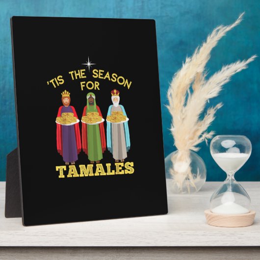 Tis Season For Tamales Funny Mexican Christmas Fotoplaat (Zijkant)