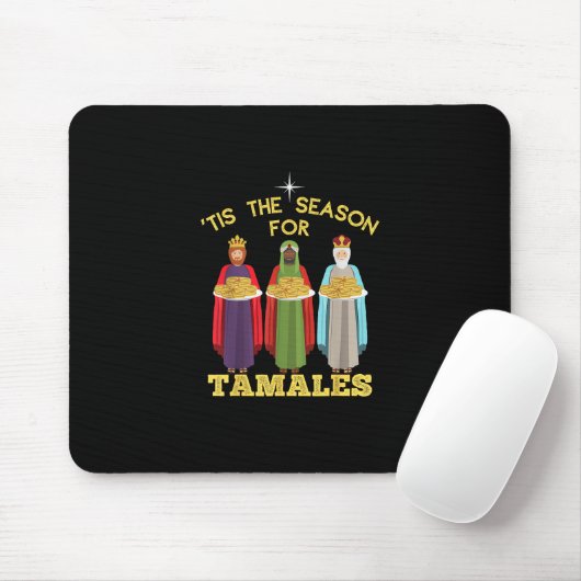 Tis Season For Tamales Funny Mexican Christmas Muismat (Met muis)