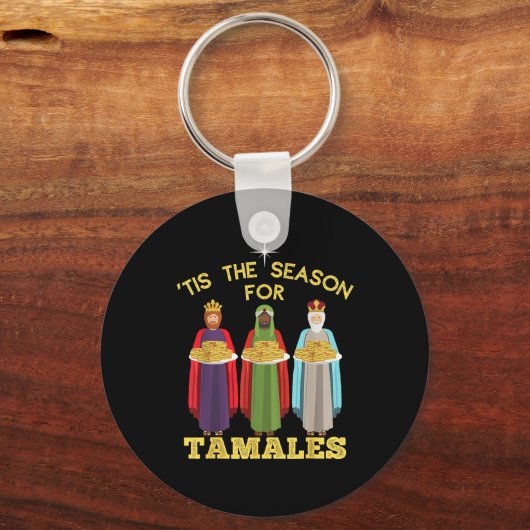 Tis Season For Tamales Funny Mexican Christmas Sleutelhanger (Voorkant)