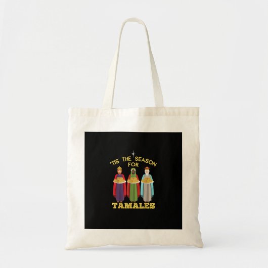 Tis Season For Tamales Funny Mexican Christmas Tote Bag (Voorkant)