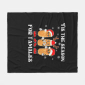 Tis Season For Tamales Mexican Christmas Modern Fleece Deken (Voorkant (Horizontaal))