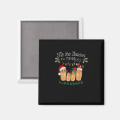Tis Season For Tamales Mexican Christmas Modern Magneet (Voorkant / Achterkant)