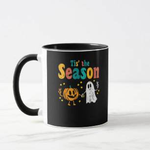 Tis Season Pompoenblad Latte Herfst Softbal Mok