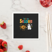 Tis Season Pumpkin Leaf Latte Fall Softbal Servet (Insitu)