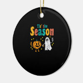 Tis Season Pumpkin Leaf Latte Fall Softball Keramisch Ornament (Links)