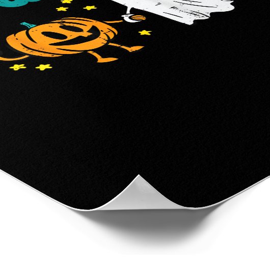 Tis Season Pumpkin Leaf Latte Fall Softball Poster (Hoek)