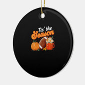 Tis Season Pumpkin Spice Latte Halloween Fall Foot Keramisch Ornament (Links)