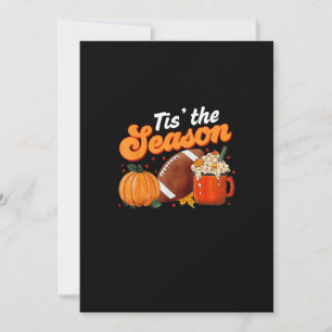 'Tis Season Pumpkin Spice Latte Halloween Fall Voe Feestdagenkaart