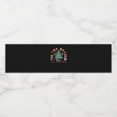 Tis Season Retro Halloween Spooky Season Fall Waterfles Etiket (Enkel label)