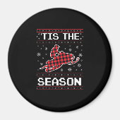 Tis Season Soccer Pumpkin Autumn Fall Thanksgiving Magneet (Voorkant)