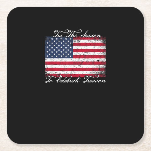 Tis Season To Celebrate Treason Funny 4th Of Women Kartonnen Onderzetters (Voorkant)