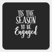 Tis Season To Celebration Lightweight  Vierkante Sticker (Voorkant)