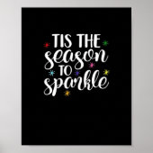 Tis Season To Sparkle Aesthetic Classic Poster (Voorkant)