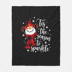 Tis Season To Sparkle Overeenkomstige Familie Fleece Deken