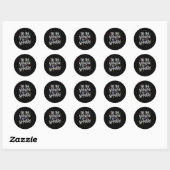 Tis Season To Sparkle Retro Classic Ronde Sticker (Vel)