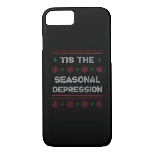 Tis Seasonal Depression Meme Quote Case-Mate iPhone Case (Achterkant)
