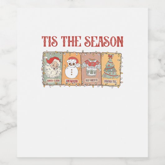 Tis Seasoning Crawfish Boil Seafood Party Lobster Wijn Etiket (Enkel label)