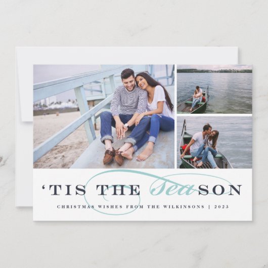Tis Seizoen | de ZeevaartKaart van de Foto van de Feestdagenkaart (Voorkant)