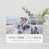 Tis Seizoen | de ZeevaartKaart van de Foto van de Feestdagenkaart (Staand voorkant)