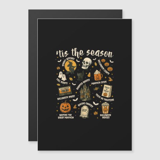 'Tis Seizoen Kerstman Hoed Retro Vintage  (Voorkant / Achterkant)