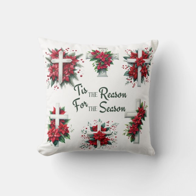 Tis The Reason For The Season Kussen (Voorkant)