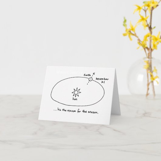 'tis the reason' kaart (Gele Bloem)