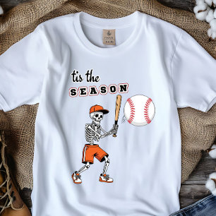 "Tis the Season" - Baseball Skelet T-shirt