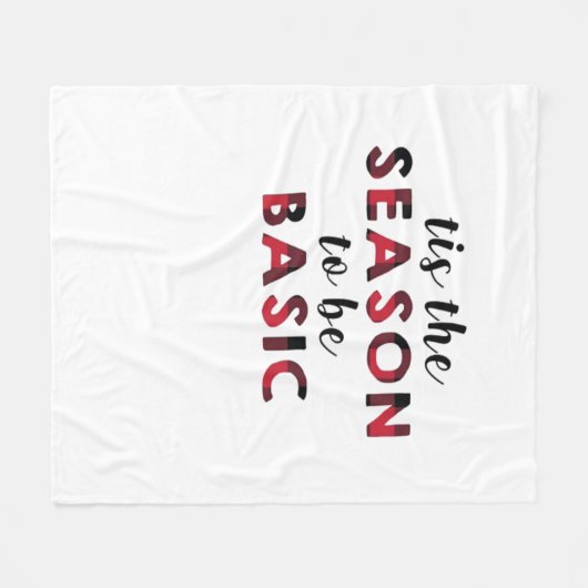 Tis The Season Basic Design Fleece Deken (Voorkant (Horizontaal))