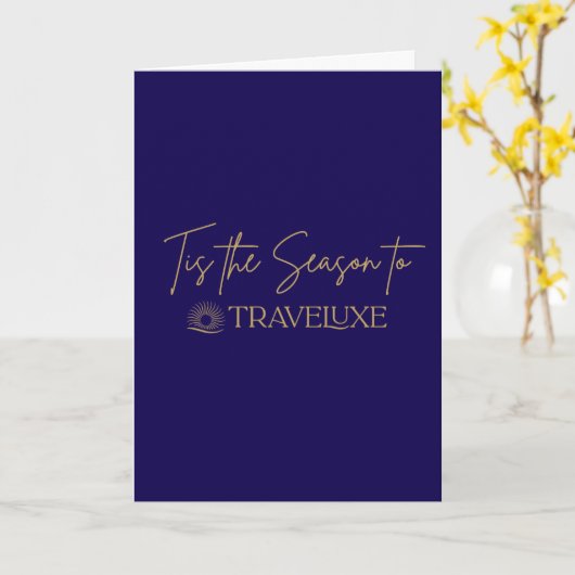 Tis the Season Blue Kaart (Gele Bloem)