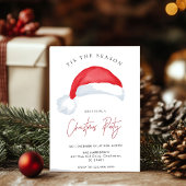 Tis the Season Boog met Kerstman Vakantie Uitnodig Kaart