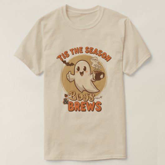 Tis the Season Boos and Brews T-shirt (Design voorkant)