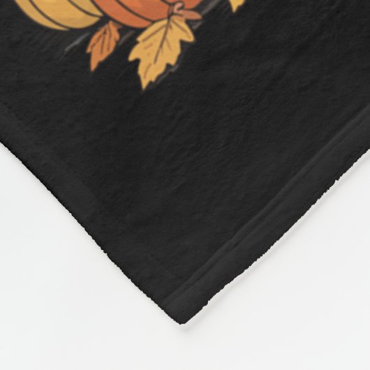 Tis The Season Boston Terrier Fall Autumn Pumpkin  Fleece Deken (Hoek)