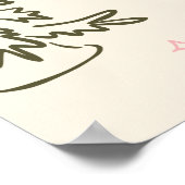 Tis The Season Bridal Shower Hand Drawn Welcome Poster (Hoek)