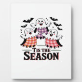 Tis The Season Checkered Halloween Fotoplaat (Voorkant)