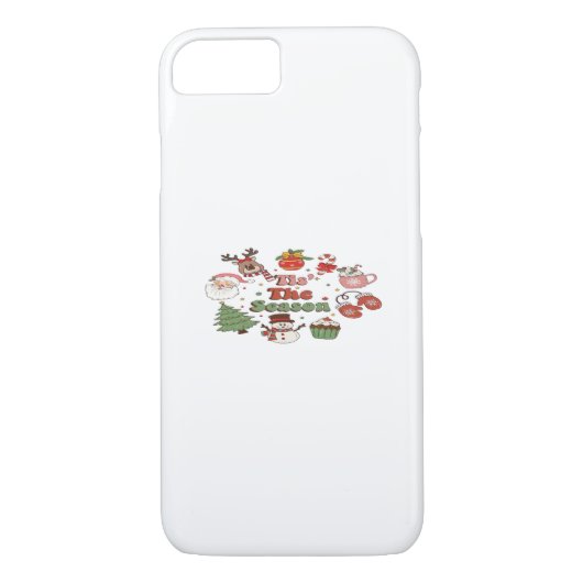 Tis The Season Christmas Acrylic Block Case-Mate iPhone Case (Achterkant)