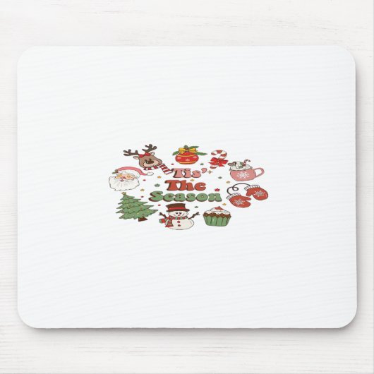 Tis The Season Christmas Acrylic Block Muismat (Voorkant)