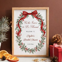 Tis the Season Christmas Bridal Shower Welcome