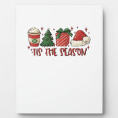 Tis The Season Christmas Coffee Funny Holiday Love Fotoplaat (Voorkant)