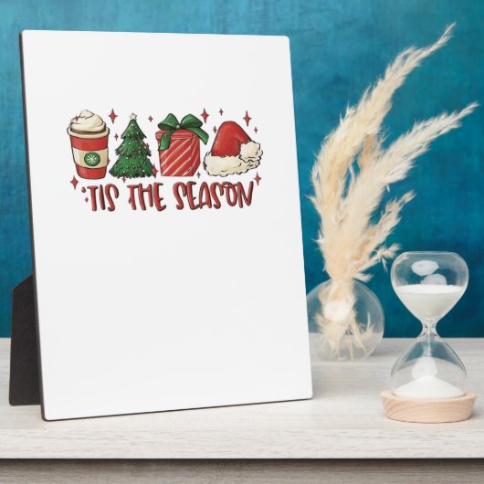 Tis The Season Christmas Coffee Funny Holiday Love Fotoplaat (Zijkant)