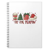 Tis The Season Christmas Coffee Funny Holiday Love Notitieboek (Voorkant)