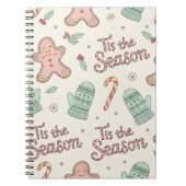 Tis the Season Christmas Doodle Notebook | Cute  Notitieboek (Voorkant)