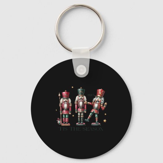 Tis The Season Christmas Funny Nutcracker  Sleutelhanger (Voorkant)
