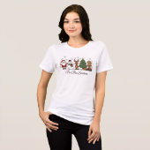 Tis The Season Christmas Icons Cute Gift Tri-Blend Shirt (Voorkant volledig)