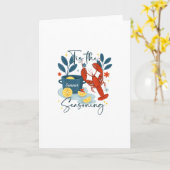 Tis The Season Christmas Quote Kaart (Gele Bloem)