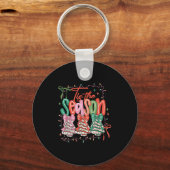 Tis The Season Christmas Tree Cake Cute Preppy Xma Sleutelhanger (Voorkant)