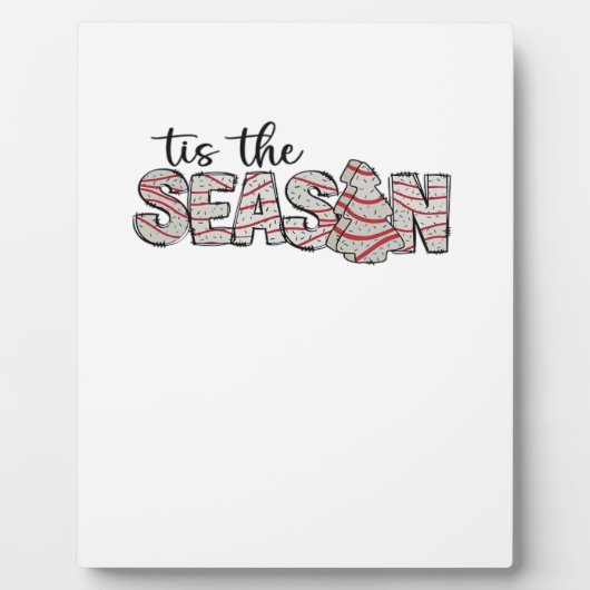Tis The Season Christmas Tree Fotoplaat (Voorkant)