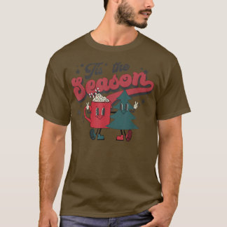 Tis The Season Christmas Tree Merry Christmas Fami T-shirt