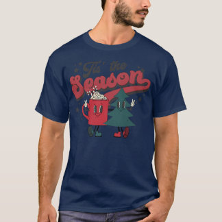 Tis The Season Christmas Tree Merry Christmas Fami T-shirt