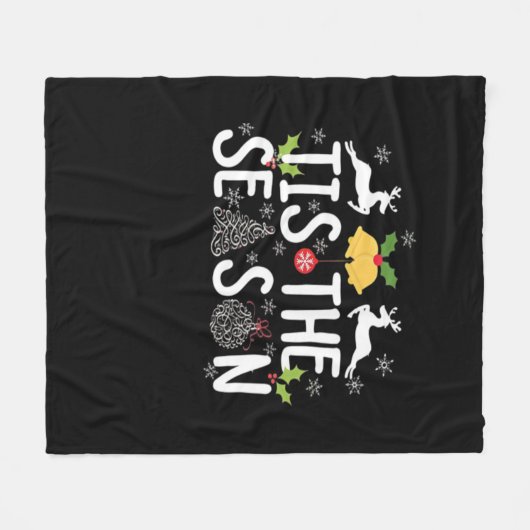Tis The Season Classic Minimal Clean Fleece Deken (Voorkant (Horizontaal))